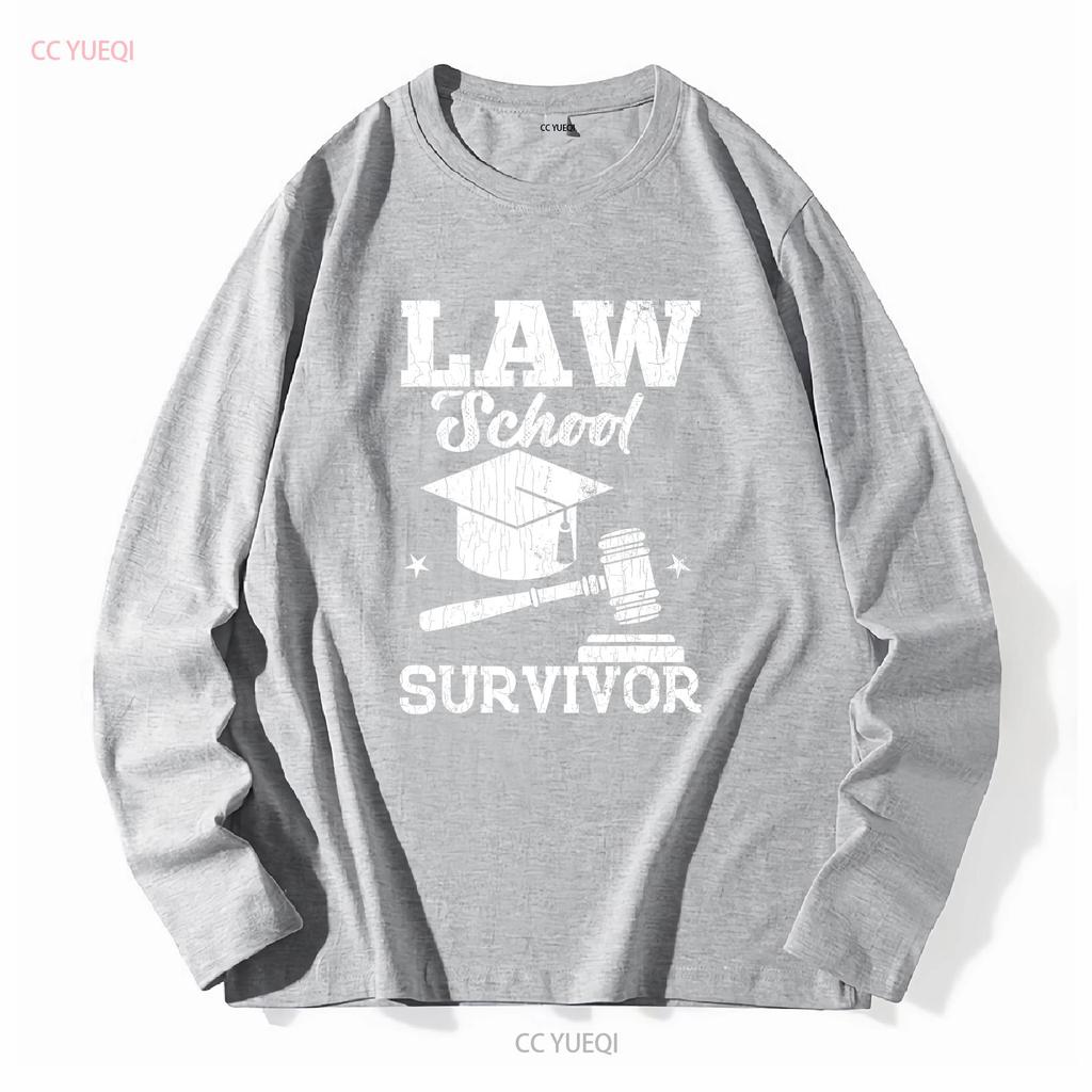 Law School Survivor Funny Lawyer Attorney T Shirt Vintage Washed Slightly Soft Breathable Comfortable Unisex Designer Clothes