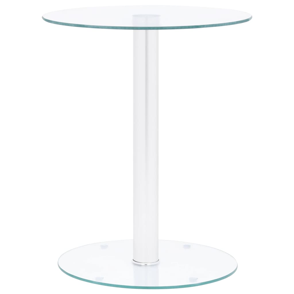 Transparent Coffee Table 40 cm Tempered Glass