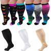 Extra Wide Calf Compression Socks Plus Size Calves Leg Stockings Knee High Stockings  Running