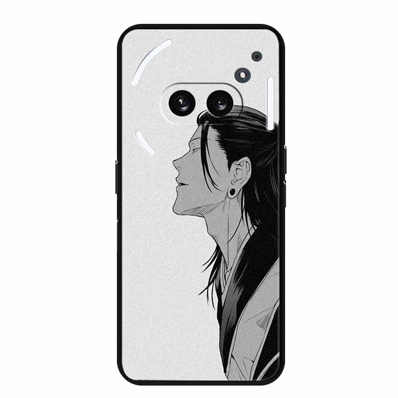 Чехол для Nothing Phone 2A 2 A Модный принт Черный силикон Мягкая задняя крышка Чехол для Nothing Phone 2a Чехол Phone2A Сумка 6.7"