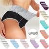 Women Solid Color Patchwork Briefs Panties Underwear Knickers Bikini Underpants