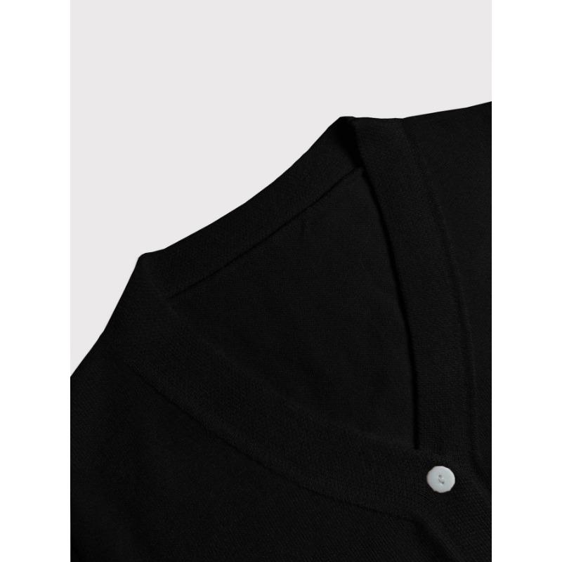 YYFS Женские модные повседневные весенне-осенние однотонные блузки и рубашки с v-образным вырезом и длинным рукавом с принтом