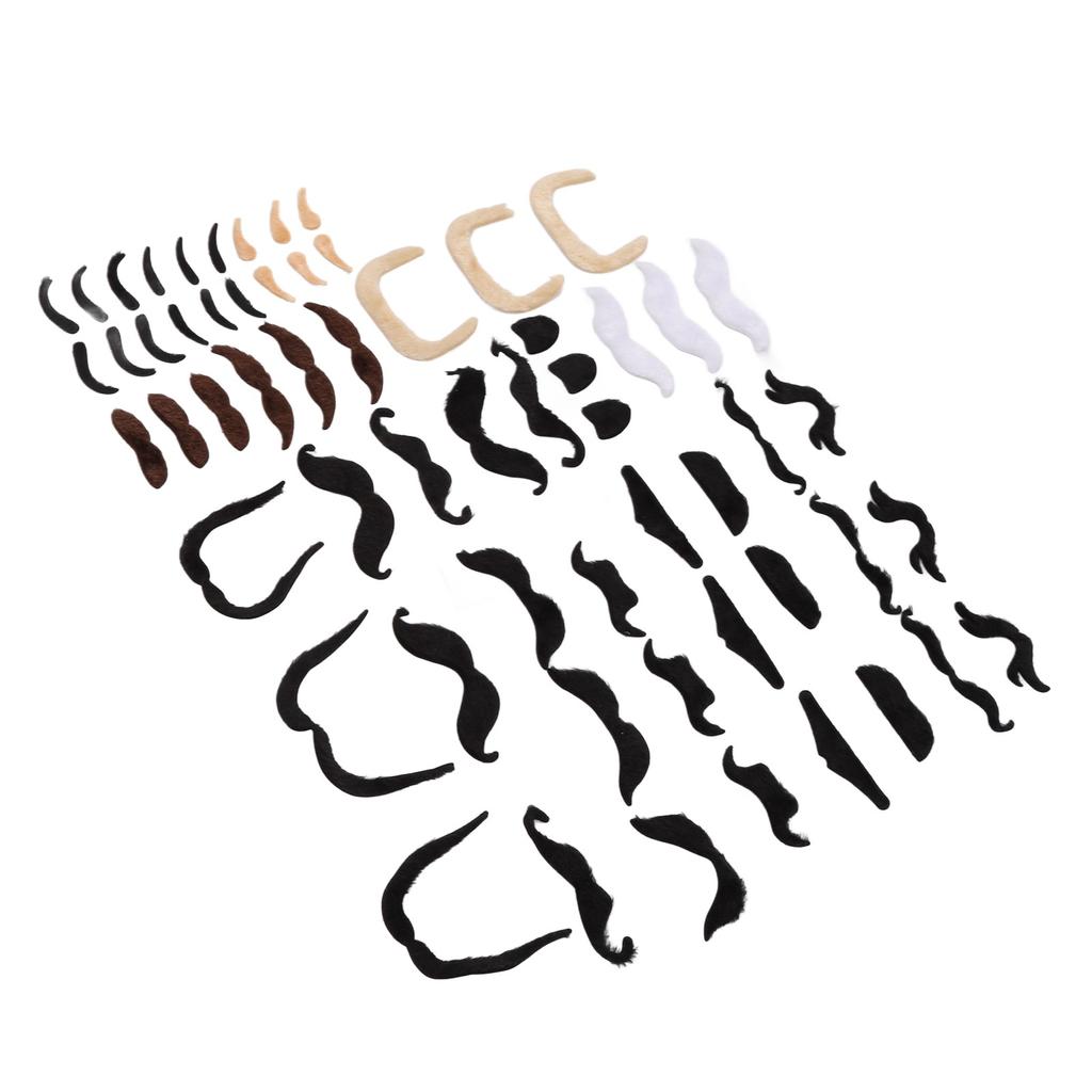 Поддельные брови и борода, короткие фланелевые искусственные брови и усы с клейкой основой для тематической вечеринки