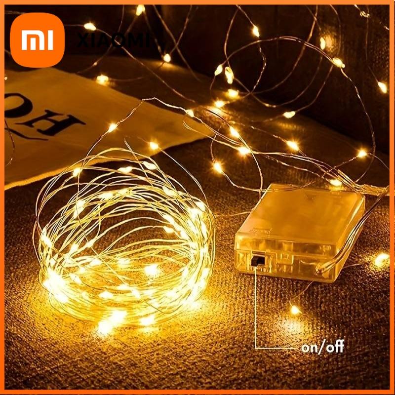 Xiaomi 1/2/3/5/10/20M LED Fairy Lights Battery Powered Copper Wire String Lights For Bedroom Garden Party Wedding Christmas Decoration