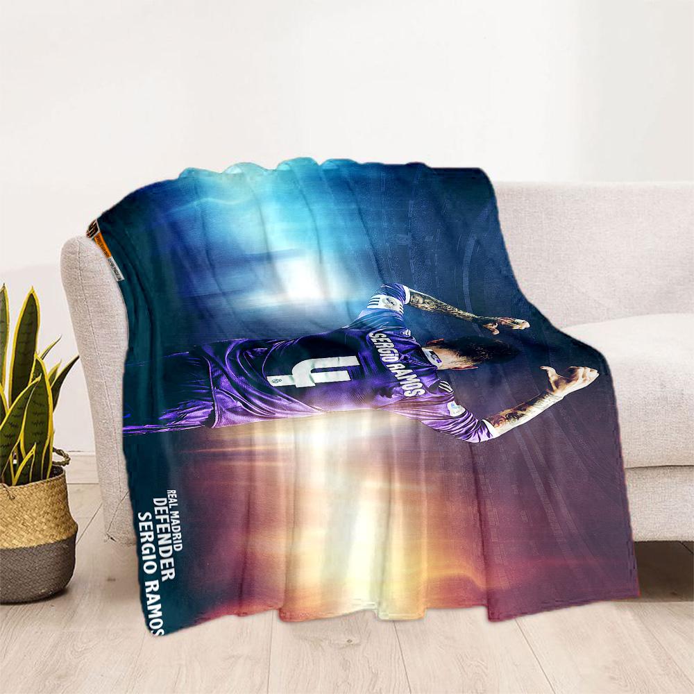 Ramos' Legacy Football Blanket Ultra-Soft Suitable for Office Office Chair Seaside All-Season Use Warmthful Decor Gifts For Family Or Friends