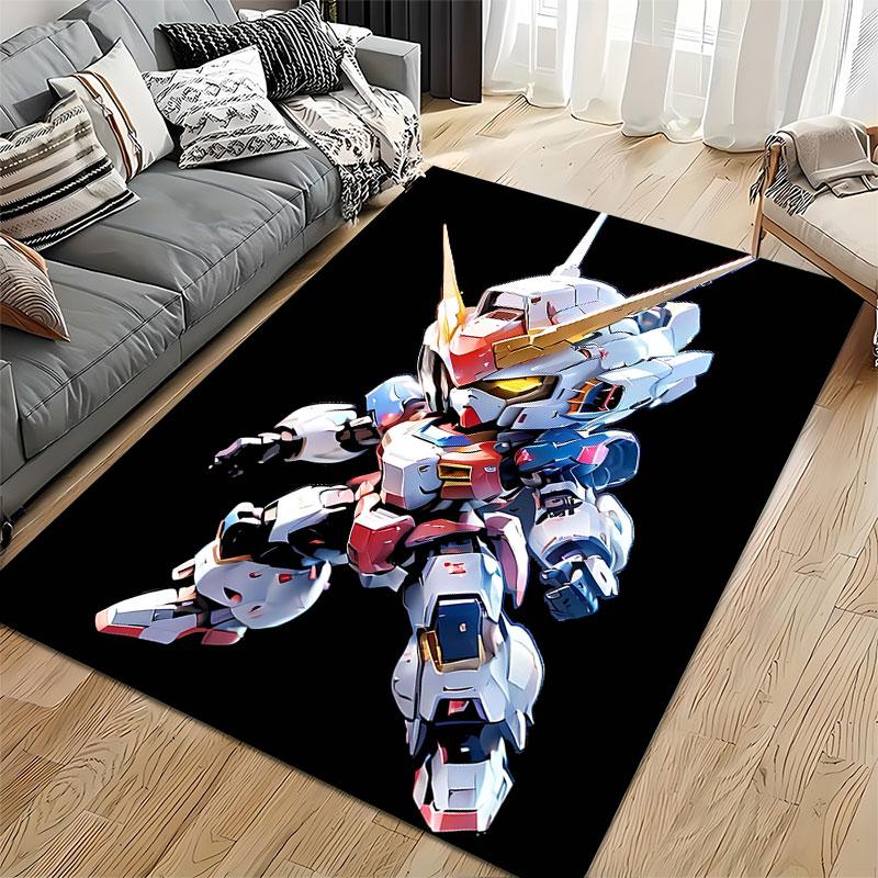 Cute Robot Warrior Design suitable as a non-slip mat for the living room or bedroom sofa