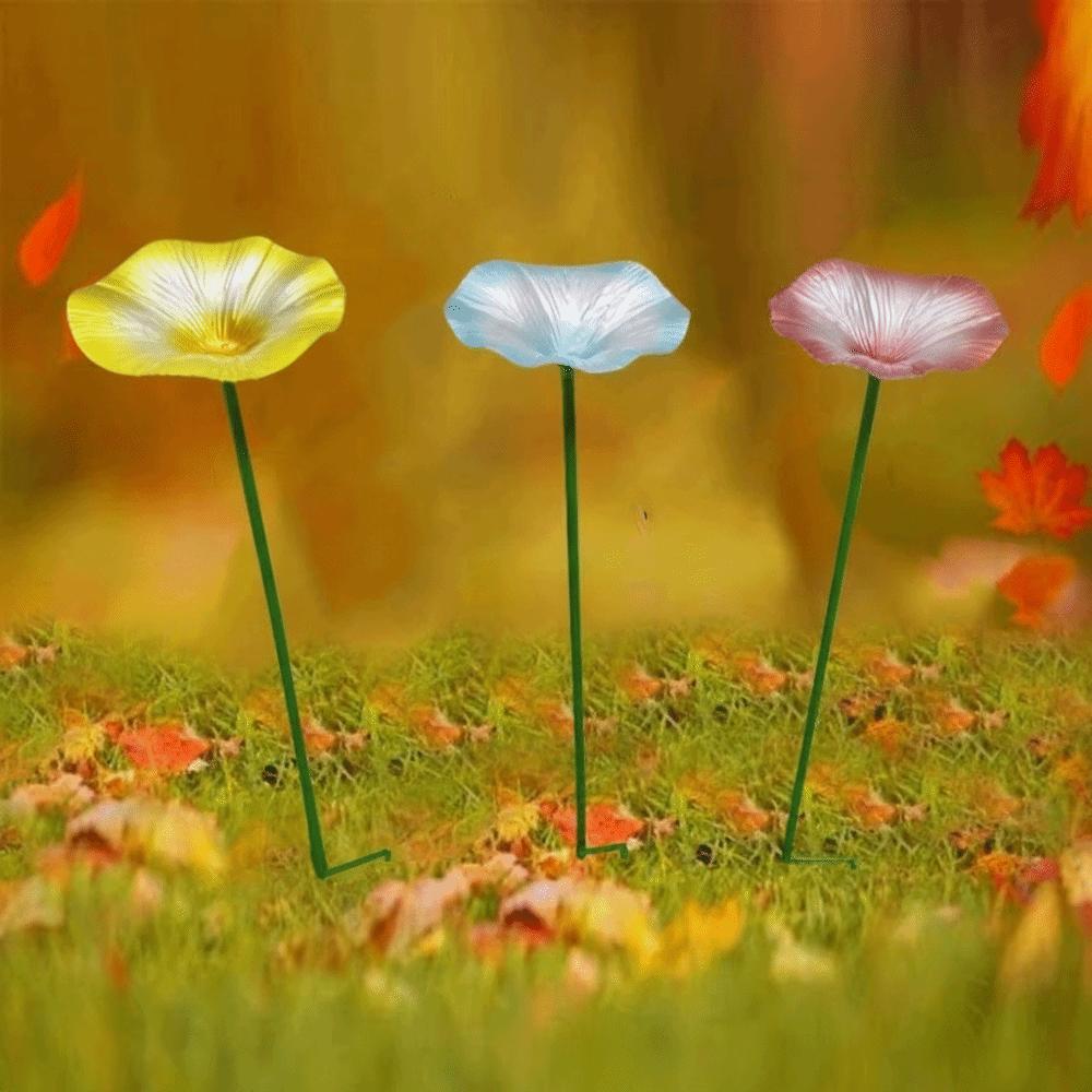 Creative Flower Shaped Bird Bath Iron Bird Water Bowl Butterfly Bee Water Station Parrot