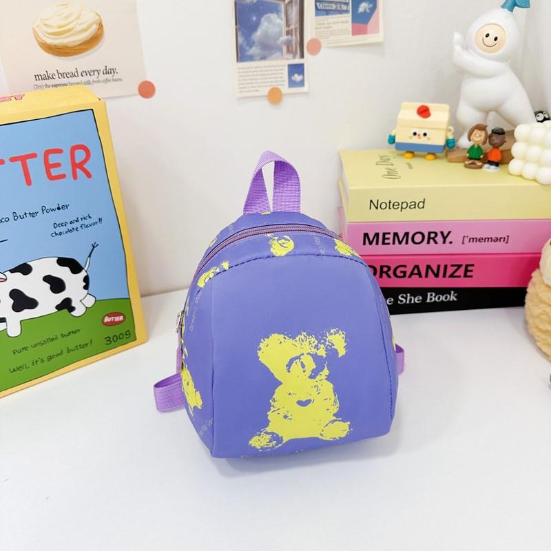 Kindergarten Middle And Small Class Students Schoolbag Cartoon Cute Bear Boys And Girls Backpack Children'S Backpack