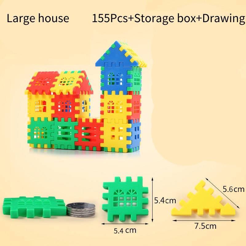 Pp Plastic Big Building Blocks Playset Non-electric Easy To Assemble