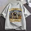 I Refuse To Tolerate Gluten Funny Meme Raccoon Graphic T Shirts Unisex Unisex Clothing Cotton Fashion Oversized Short Sleeve Tshirt