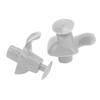 Silicone Waterproof DustProof Spiral Earplug for Children and Adults Swimming Accessory(Greyish
