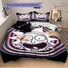 Psychedelic Rick Morty Print 3Pcs Bedding Setduvet Cover With 2 Bedropillowcase Home Birthday Gift