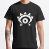 Men Fashion Casual Short Sleeves Succubus Eye Black Tees Oversized T-shirts