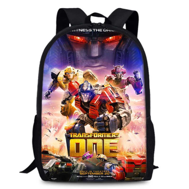 Рюкзак Transformers One 15-дюймовый из прочного полиэстера для студентов, унисекс, школьная сумка