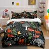 "Forest Deer and Nature Pattern" Bedding Duvet Cover Set  (1*Duvet Cover 2*Pillowcases, Without Duvet Insert)