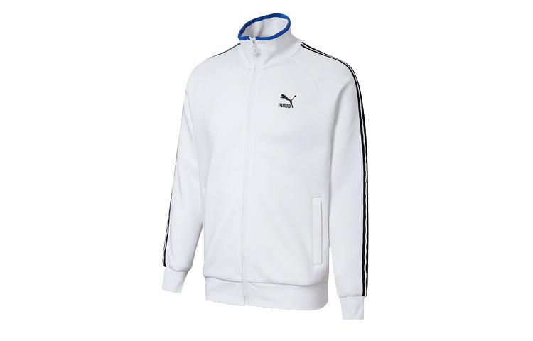 Puma Куртки Мужские Белый Воротник-стойка Умеренный Другое 598135-02