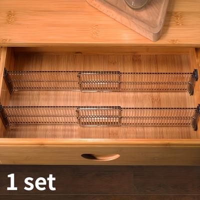 1шт регулируемый выдвижной разделитель для кухонных ящиков - Организуйте кухню, ванную комнату и офисное пространство, свободное комбинирование, сортировка нижнего белья и носков