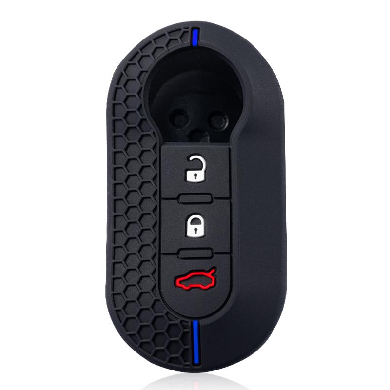 Силиконовый чехол-брелок для автомобильного ключа для Fiat 500 Panda Punto Bravo Doblo Peugeot Boxer Citroen Relay Fiat Ducato Lancia Musa