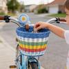 Childrens Bicycle Basket With Vintage Woven Design And Bell For Kids Cycling Adventures