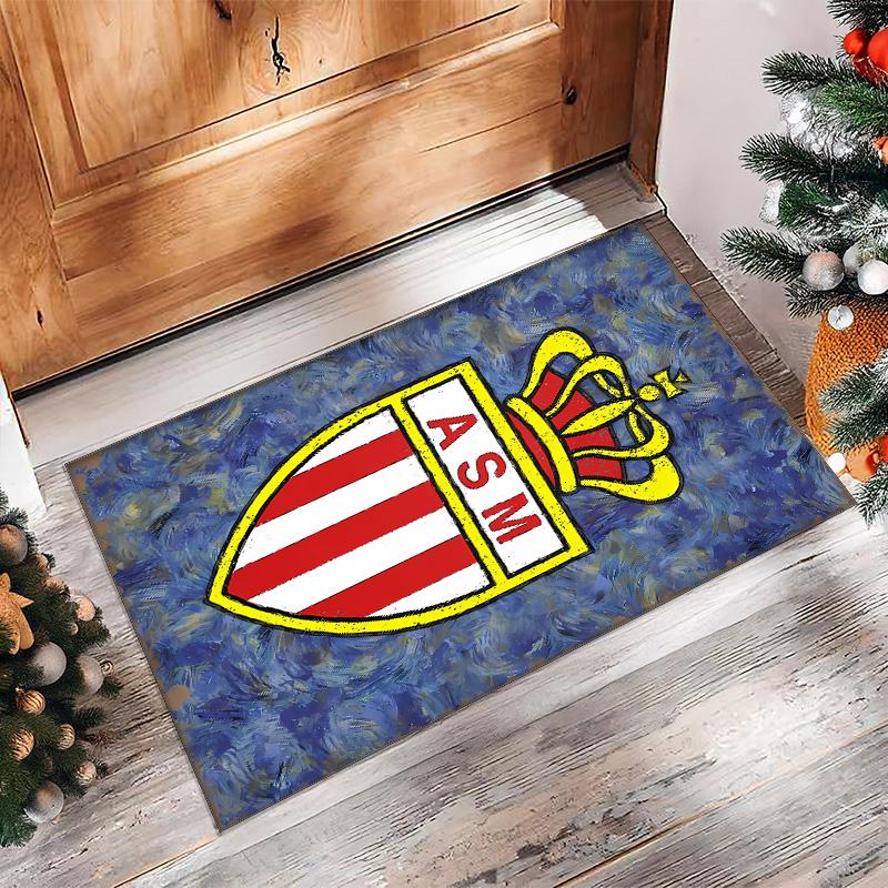 AS Monaco Printed Flannel Area Rug Non Slip Soft Polyester Floor Carpet Indoor Decor Mat for Bedroom Living Room Sofa Game Room Home Decoration