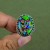 Кольцо Fiesta Kingman Turquoise Кольцо из стерлингового серебра 925 пробы Ручная работа Дизайнерские украшения Кольцо с драгоценным камнем Multi Copper Turquoise Доступно в размере кольца