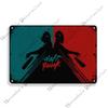 Винтажный постер Daft Punk Рок-музыка Металлическая табличка Ретро постер Металлическая пластина Паб Бар Клуб Спальня Декоративная тарелка Музыкальный настенный декор