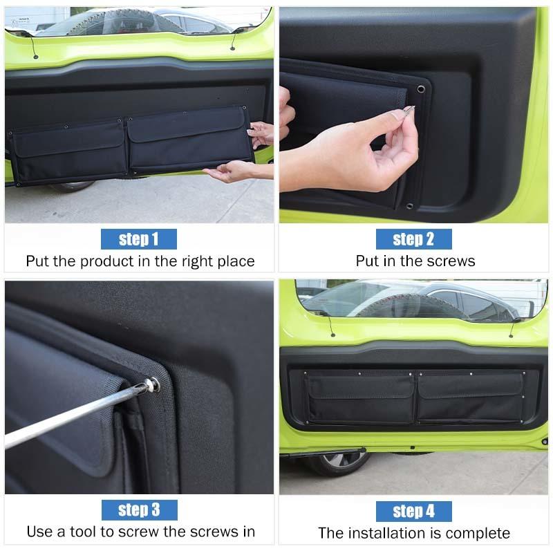Car Tailgate Organizer Storage Bag Fit for Suzuki Jimny 2019 Up Stowing Tidying