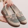 Летние старые пекинские тканевые туфли женские дышащие этнический стиль с мелким вырезом туфли рыбака мягкая подошва нескользящие на одном педале удобные туфли для мамы