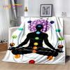 Мягкое плюшевое одеяло Rainbow 7 Chakra Mandala Bohemia, фланелевое одеяло, покрывало для гостиной, спальни, кровати, дивана, чехла для пикника