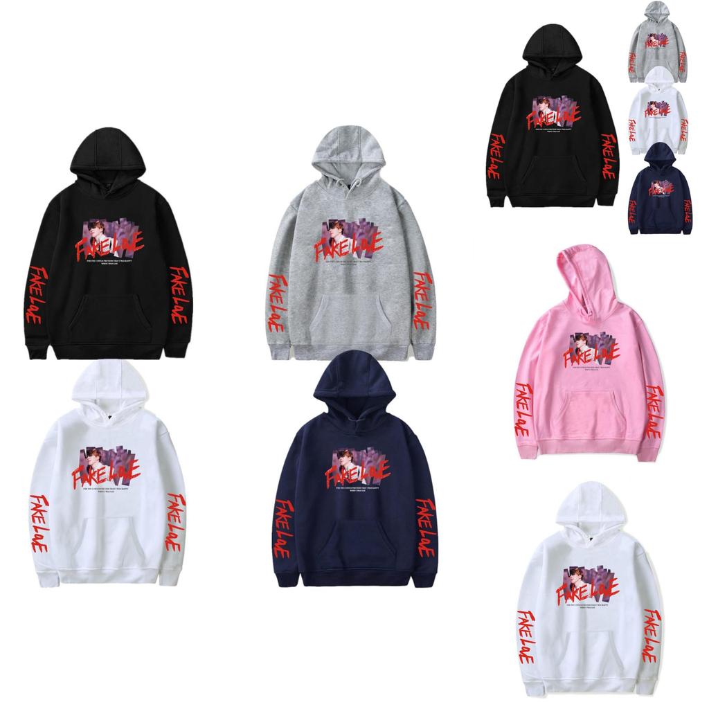 Kpop Bts Fake Love Bangtan Boys Womens Oversized Sweatshirt Hoodie With Stylish Design