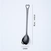 A Spoon of Stainless Steel, A Creative Spoon for Mixing In The Shape of A Heart, A Coffee Spoon for Love, A Watermelon Spoon, A Dessert Small Spoon