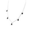 [G9323] — Черное серебряное колье «Линда»