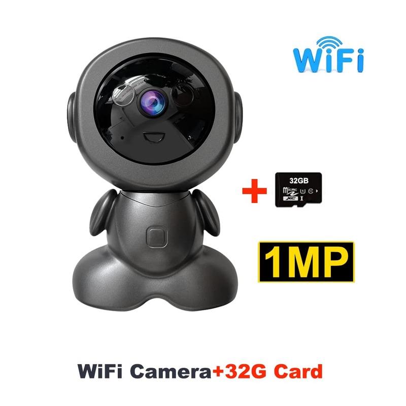 Mini WiFi IP Camera Wireless Indoor Robot Baby Monitor Two Way Audio Motion Detection Video Camara V380 CCTV Security Protection