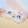 Soft Fabric Plush Sleep Mask Light Blocking Cartoon Eye Cover Cute Kids Sleep Mask  For Kids