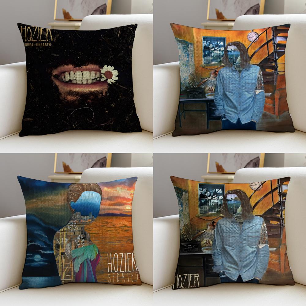 Folk HHozierS Cushion Cover Pcs Linen Throw Pillow Covers x x Modern Home Decor