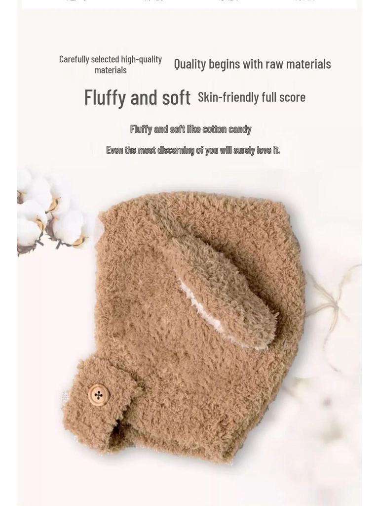 Детская зимняя шапка с защитой ушей - Ветрозащитная для мальчиков и девочек