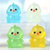 Glow in Dark Luminous Chick Figurines Resin Crafts Mini Chick Statue  Car Accessories