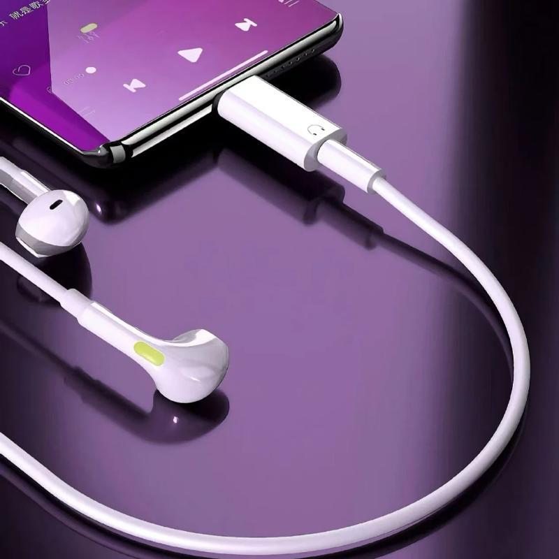 USB C на 3,5 мм AUX Аудио Адаптер Plug and Play со Встроенным Микрофоном для Автомобильной Аудиосистемы, Проводных Наушников, Повседневного Использования