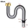 Sink Drain Hose 40/60cm Flexible Kitchen Pipe Hose
