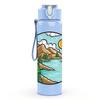 1PC Mountain Lake Nature Landscape Print 750ml Color Plastic Sports Water Bottle Leakproof Flip Straw Lid Suitable for Sports Office Home Use