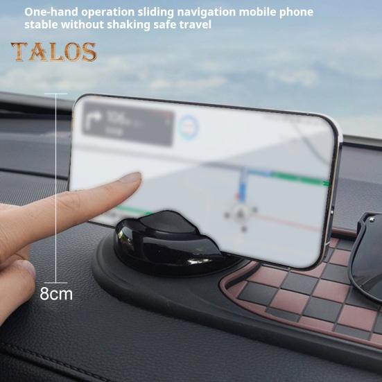 Многофункциональный автомобильный противоскользящий коврик с временным парковочным номером, держатель для мобильного телефона на приборную панель автомобиля, вращающийся на 360 градусов