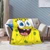 Cute Funny SpongeBob Cartoon Blanket  Plush Awesome Soft Throw Blankets for Bedspread Spring Autumn