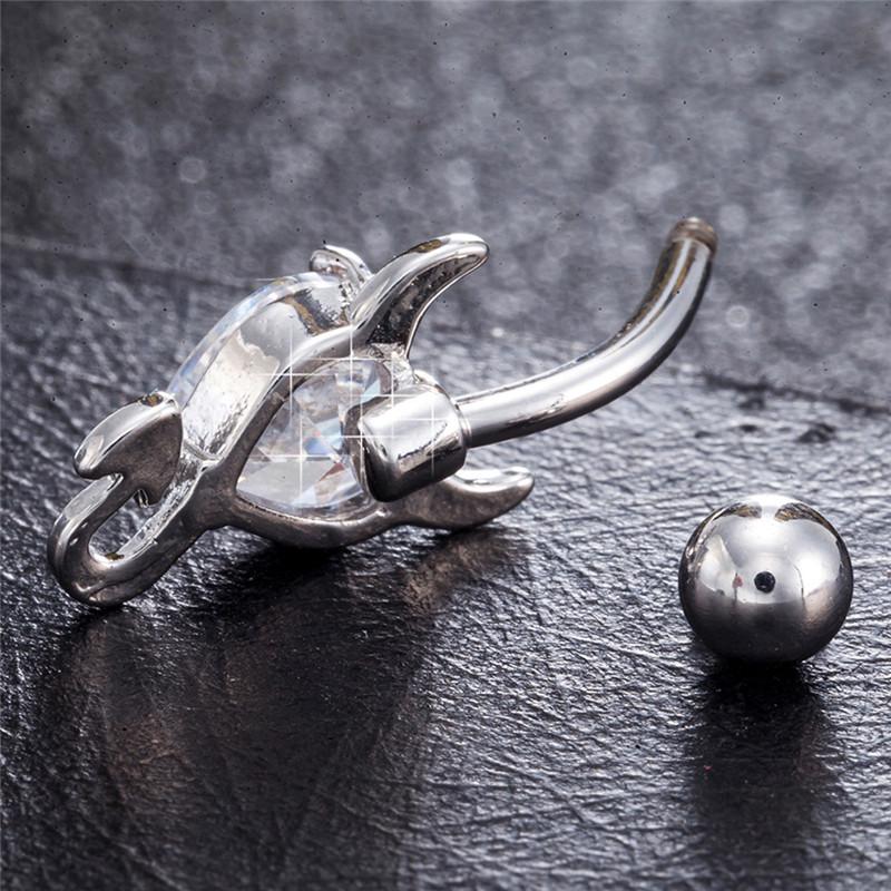 Пирсинг пупка Кольцо для пупка Сердце Спираль Дьявол