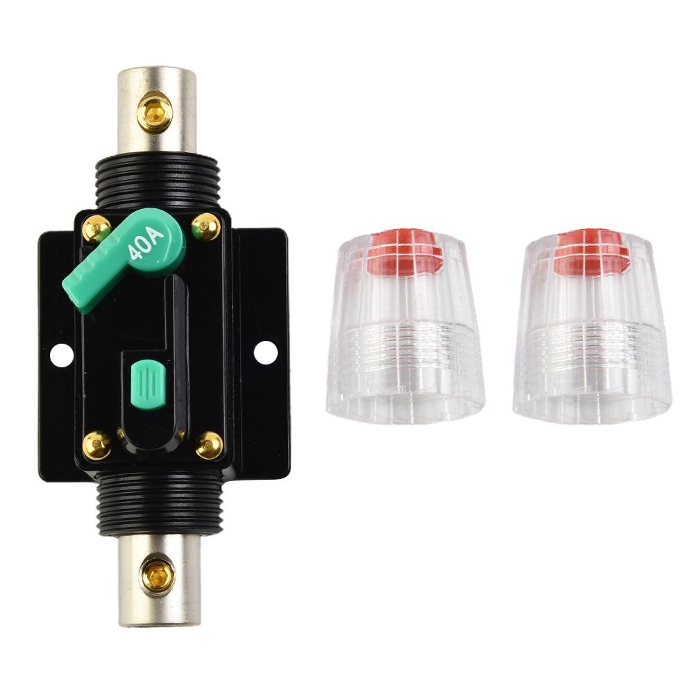 10A-100A Автоматический выключатель Предохранитель Сброс 12В-48В DC Автомобиль Лодка Автомобиль Водонепроницаемый 4/8 AWG