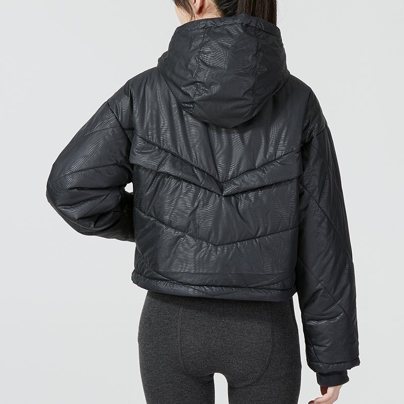 Nike Sports Casual Warm Cotton Jacket Women Jacket Black DQ7150-010