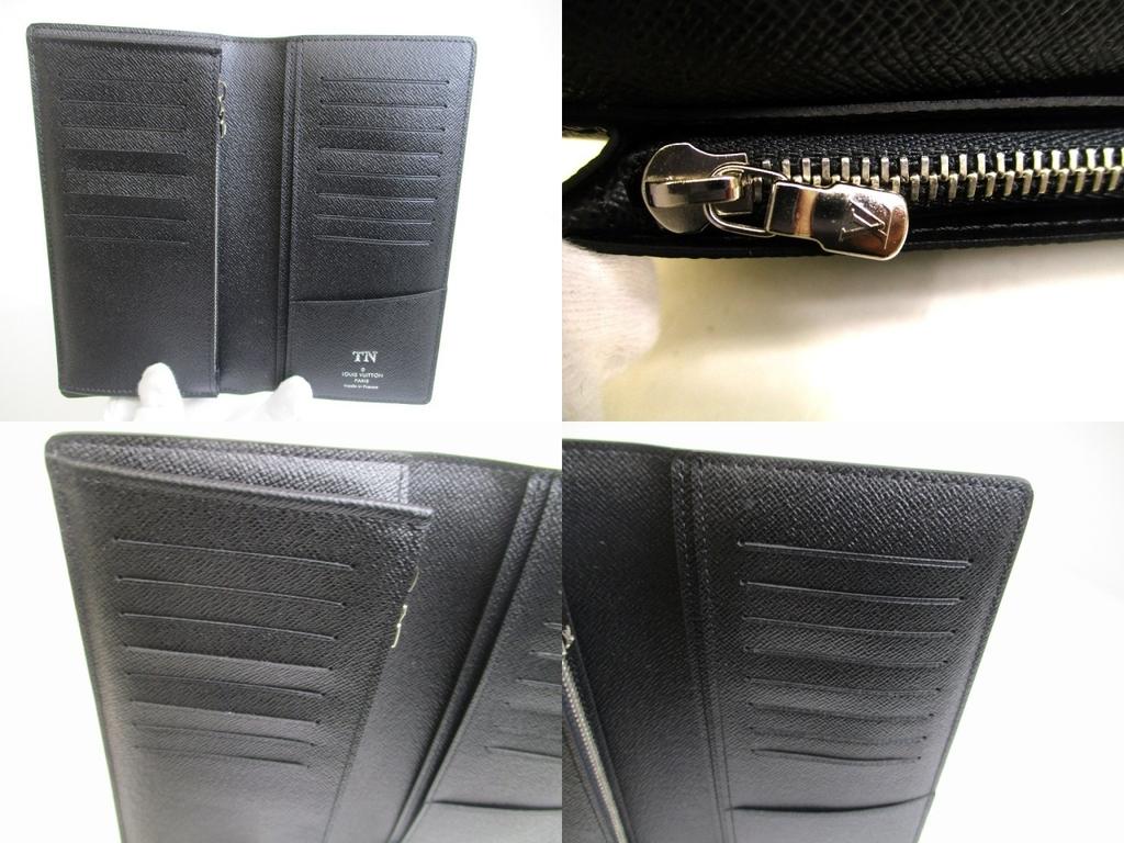 Оригинальный кошелек-портмоне LOUIS VUITTON Damier Graphite Leather Flap Wallet Portefeuille Brazza #a973 Открытая коробка