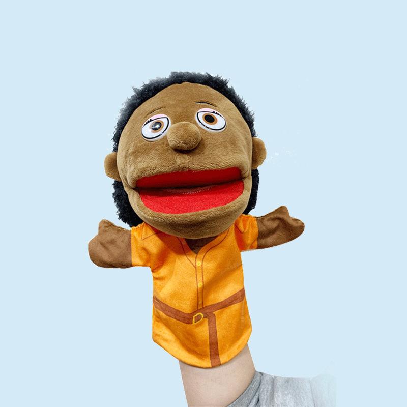Storytelling Family Hand Puppet Family Role Play Interactive Toys Open Mouth Character Plush Hand Puppet