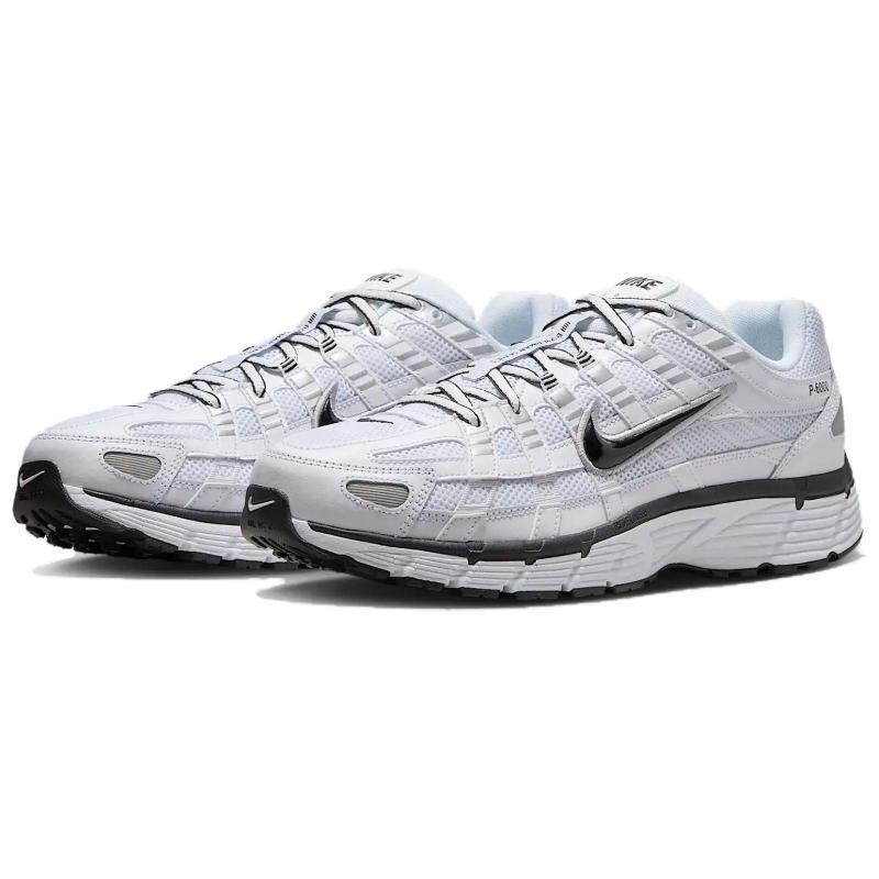 Nike P 6000 Белые Металлик Серебристые Черные Кроссовки