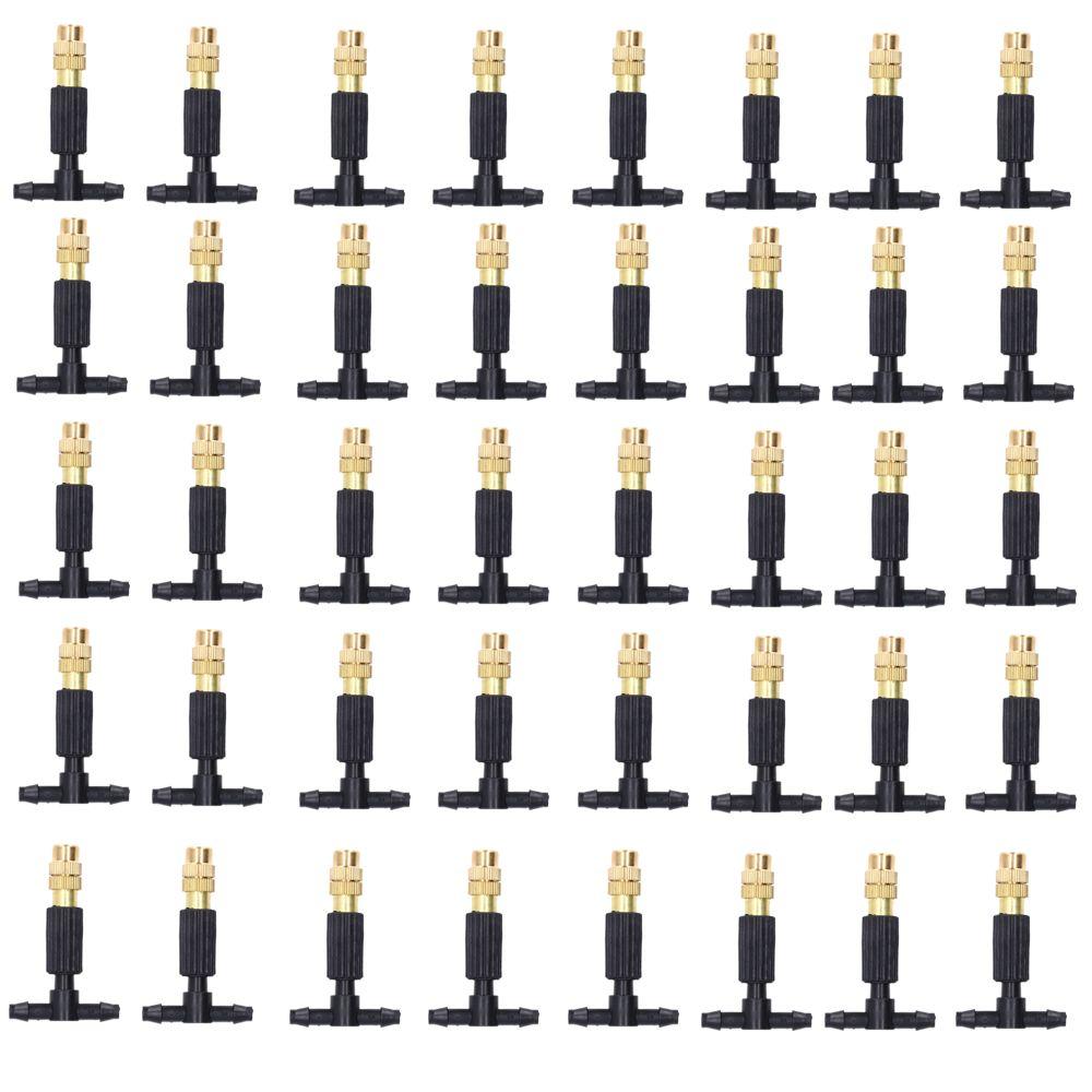40pcs Easy Installation Misting Nozzle Brass Drip Irrigation Nozzle  Drip Irrigation Setup