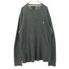 One Point Embroidery Long Sleeve Cotton Knit Sweater L Men's Used